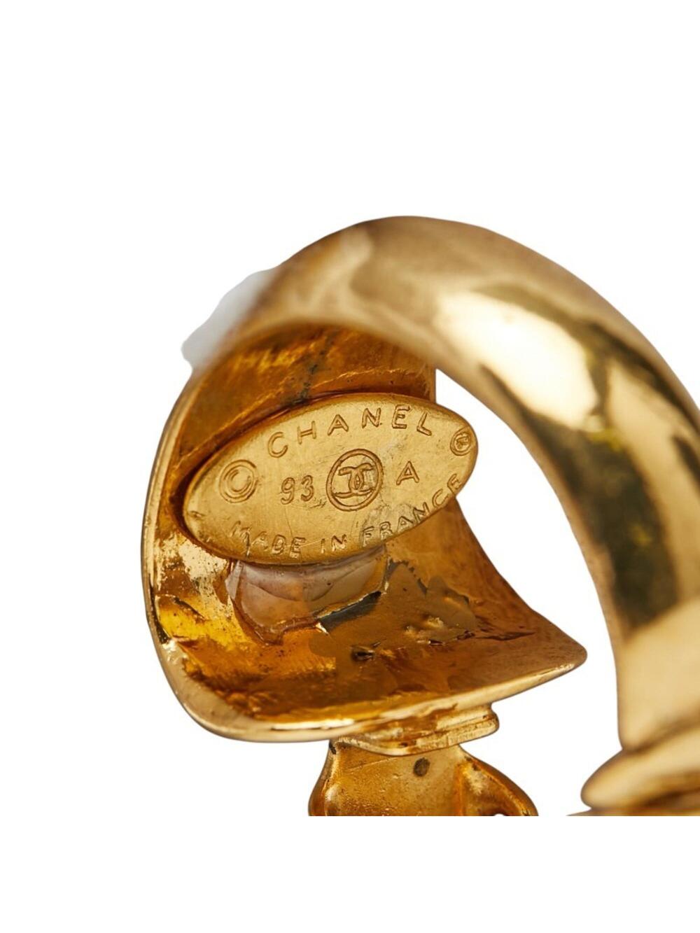 Chanel Cc Logo Clip-On Earrings Metal #276021C69B - Picture 5 of 6